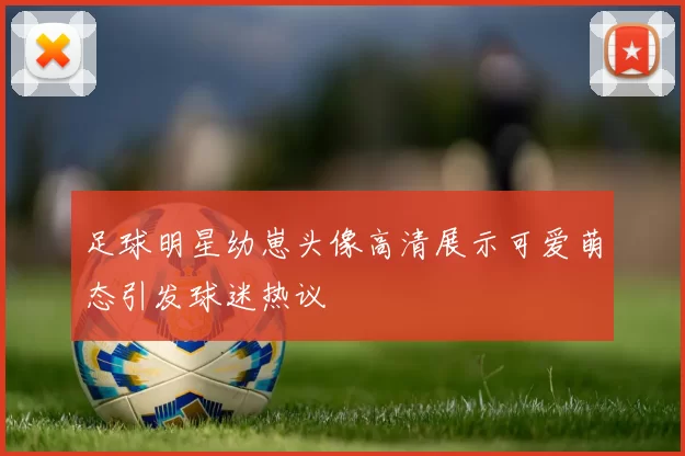 足球明星幼崽头像高清展示可爱萌态引发球迷热议
