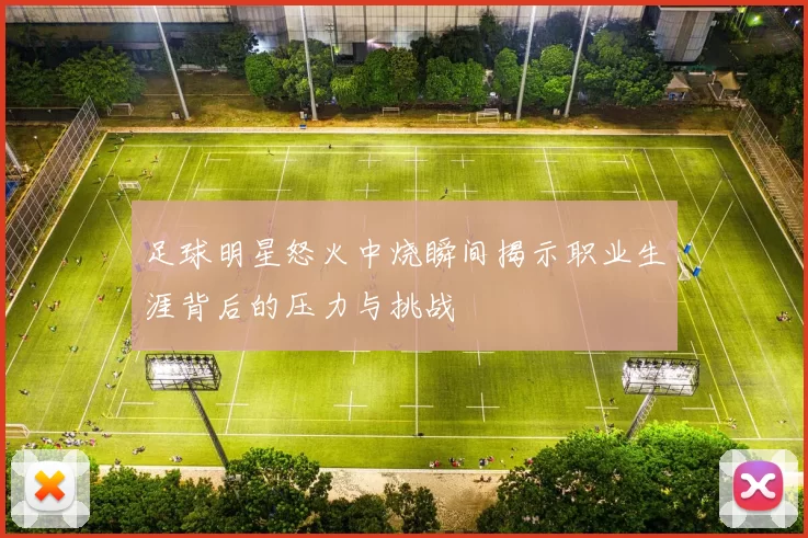 足球明星怒火中烧瞬间揭示职业生涯背后的压力与挑战